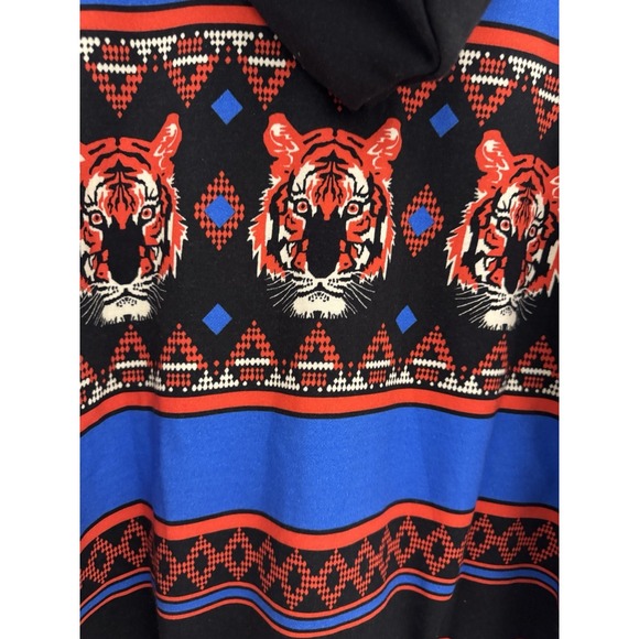 Free People Movement Sprint To The Finish Hoodie Printed Tiger Knit Black M NWT - Picture 9 of 11